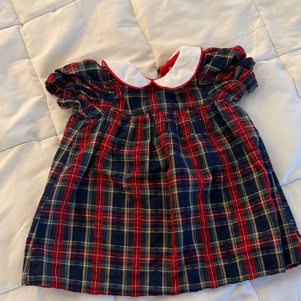 TBBC plaid dress with Peter Pan Collar